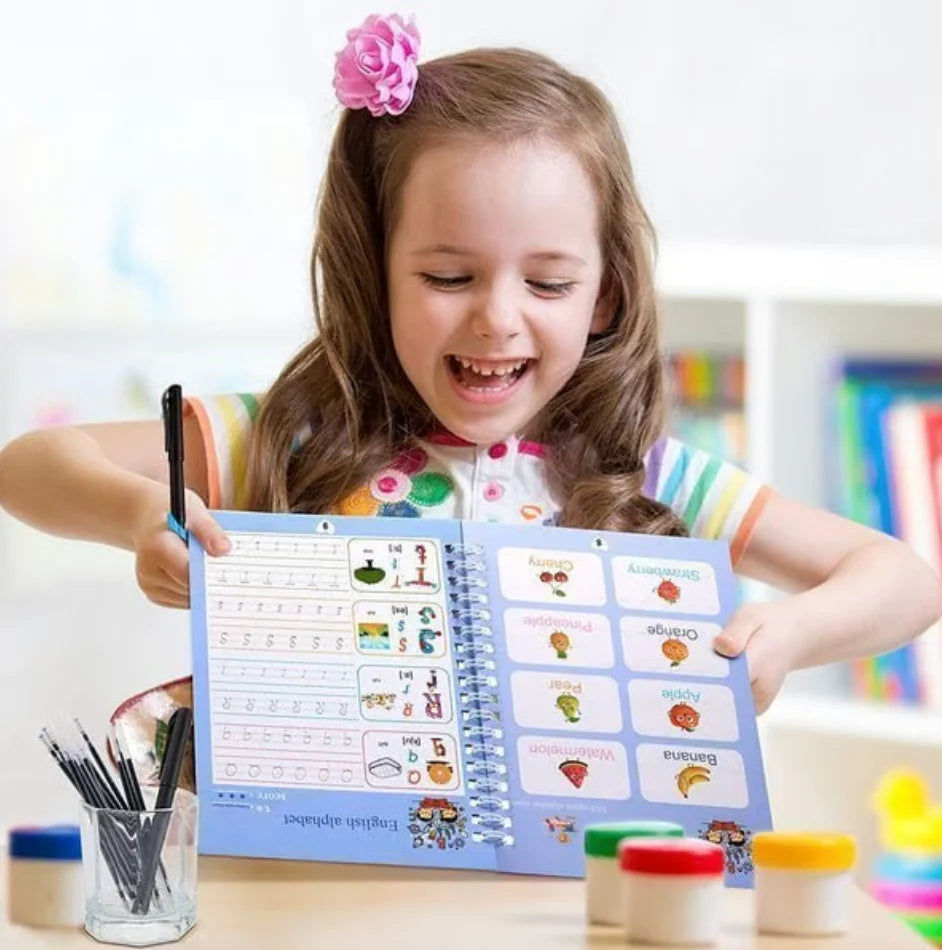 4 Book + 10 Refill Magic Practice Copybook